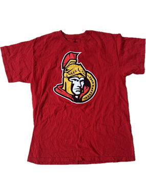 Ottawa Senators Logo Tee L – NHL Red Graphic Shirt Vintage Style